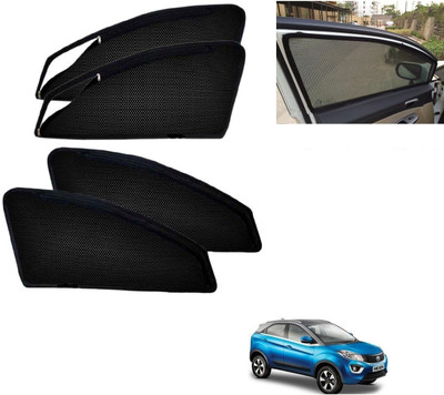 AuTO ADDiCT Side Window, Rear Window Sun Shade For Tata Nexon(Black)