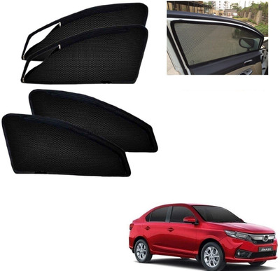 AuTO ADDiCT Side Window, Rear Window Sun Shade For Honda Amaze(Black)