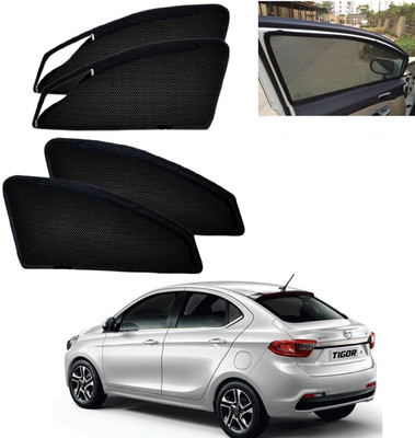 AuTO ADDiCT Side Window, Rear Window Sun Shade For Tata Tigor(Black)