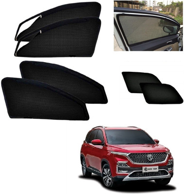 AuTO ADDiCT Side Window, Rear Window Sun Shade For MG Hector(Black)