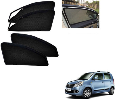AuTO ADDiCT Side Window, Rear Window Sun Shade For Maruti Suzuki WagonR(Black)