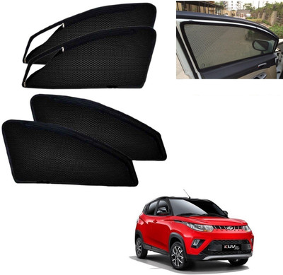 AuTO ADDiCT Side Window, Rear Window Sun Shade For Mahindra KUV 100(Black)