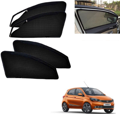 AuTO ADDiCT Side Window, Rear Window Sun Shade For Tata Tiago(Black)