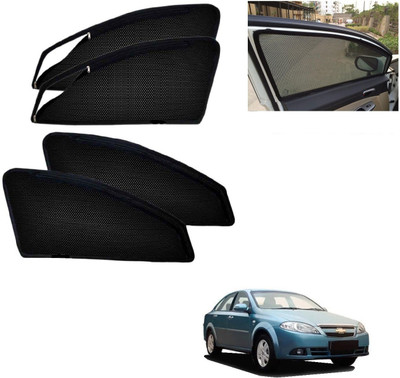 AuTO ADDiCT Side Window, Rear Window Sun Shade For Chevrolet Optra(Black)