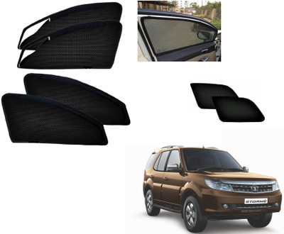 AuTO ADDiCT Side Window, Rear Window Sun Shade For Tata Safari(Black)