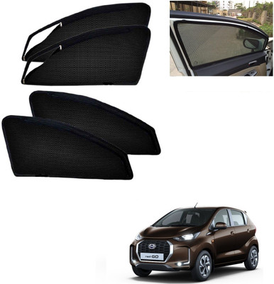 AuTO ADDiCT Side Window, Rear Window Sun Shade For Datsun Redi GO(Black)