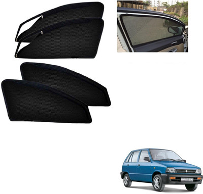AuTO ADDiCT Side Window, Rear Window Sun Shade For Maruti Suzuki 800(Black)