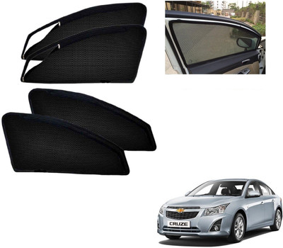 AuTO ADDiCT Side Window, Rear Window Sun Shade(Black)