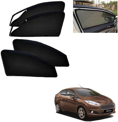 AuTO ADDiCT Side Window, Rear Window Sun Shade For Ford New Fiesta(Black)