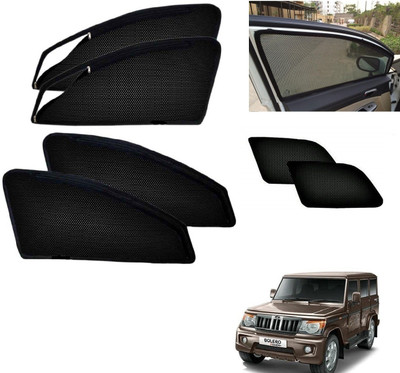 AuTO ADDiCT Side Window, Rear Window Sun Shade For Mahindra Bolero(Black)