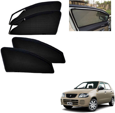AuTO ADDiCT Side Window, Rear Window Sun Shade For Maruti Suzuki Alto(Black)