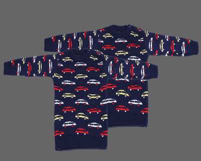 ANIXA Printed Round Neck Casual Baby Boys & Baby Girls Multicolor Sweater