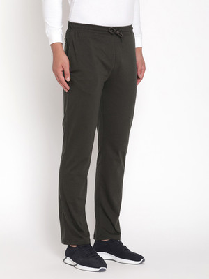 Octave Solid Men Olive Track Pants