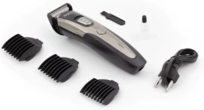 Profiline GM-6123-Black RECHARGEABLE BALDHEADED HAIR CLIPPER TRIMMER FOR MEN BARBER CORDLESS SHAVER BEARD TRIMMER PROFESSIONAL HAIR CUTTING MACHINE Trimmer 45 min  Runtime 1 Length Settings(Black)