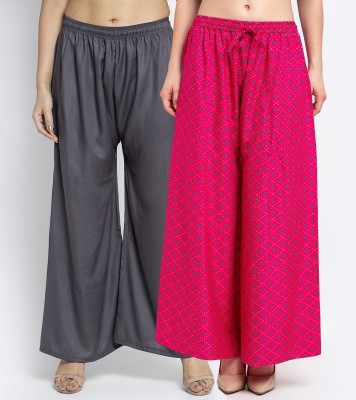 Gracit Relaxed Women Grey, Pink Trousers