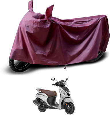 PAGORA Waterproof Two Wheeler Cover for Yamaha(Fascino, Maroon)