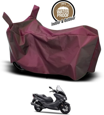 Qmarts Waterproof Two Wheeler Cover for 22Motors(Maroon)