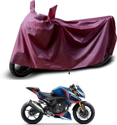 PAGORA Waterproof Two Wheeler Cover for TVS(Apache RTR 180, Maroon)
