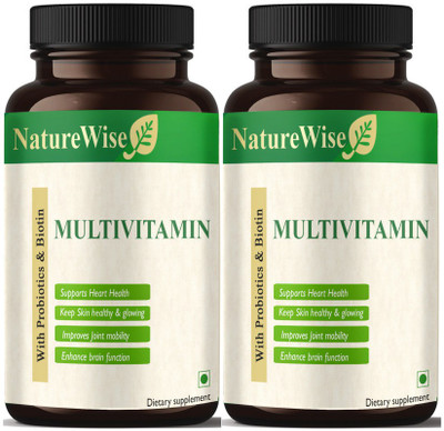 Naturewise Multivit Daily, Multivitamin For Men, For Immunity (Pack Of 2) Advanced2(2 x 60 Capsules)