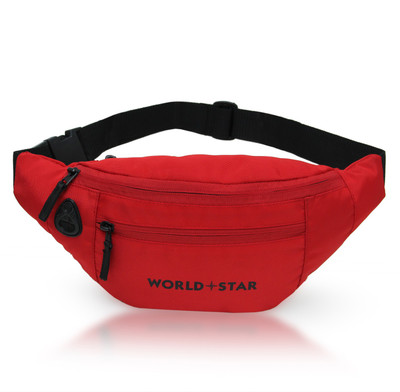 Worldstar ROCCKK RED WAIST BAG Elegant Style Travel Pouch Passport Holder with Adjustable Strap(Red)