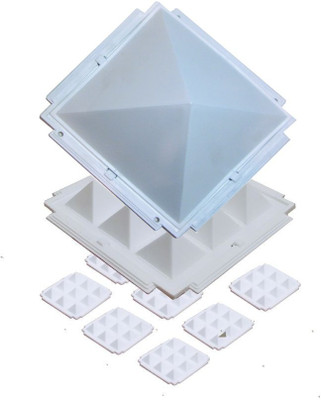 Astro Devam Multier AutoMatic Pyramid / Plastic Moulded White Multi-Layer Pyramid Vastu Yantra for Home and Office Plastic Yantra(Pack of 1)