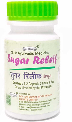 DR BISWAS Sugar Relief Capsule (Pack of 2)(Pack of 2, 100 Capsules)