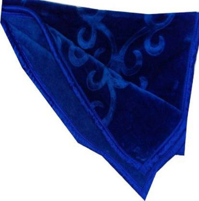 pgk Floral Double AC Blanket for  Heavy Winter(Polyester, Blue)