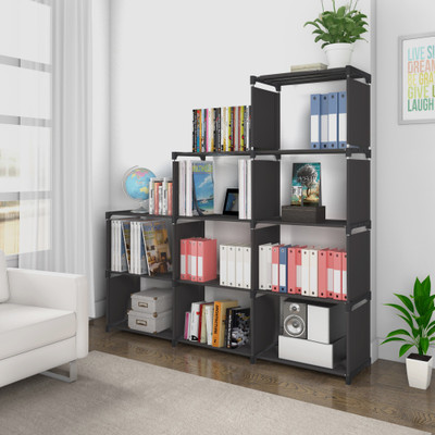 Flipkart Perfect Homes Studio Metal Open Book Shelf(Finish Color - Black, DIY(Do-It-Yourself))