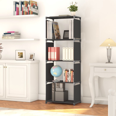 Flipkart Perfect Homes Studio Metal Open Book Shelf(Finish Color - Black, DIY(Do-It-Yourself))