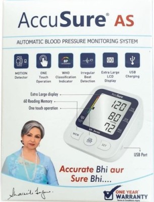 AccuSure AS SERIES AS SERIRS Bp Monitor(WHITE WITH BLUE)