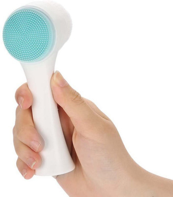 Dhruv Mart 2 in 1 Facial Cleansing Brush, 3D Double Manual Silicone & Soft Bristles Face Brush Face Cleansing Brush Exfoliating Grease Removal Massage Tool Wash Makeup, Massaging Face Wash Brush(Pack of 1) Dhruv Mart 2 in 1 Facial Cleansing Brush, 3D Double Manual Silicone & Soft Bristles Face Brush Face Cleansing Brush Exfoliating Grease Removal Massage Tool Wash Makeup, Massaging Face Wash Brush(Pack of 1)