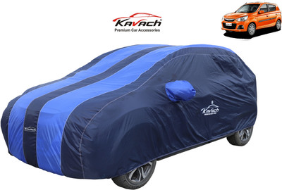 Kavach Car Cover For Maruti Suzuki Alto K10 (With Mirror Pockets)(Blue, Blue, For 2010 Models)