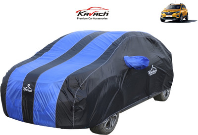 Kavach Car Cover For Renault Triber (With Mirror Pockets)(Blue, Black)