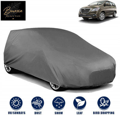 BOWRAIN Car Cover For Toyota Innova (Without Mirror Pockets)(Grey)