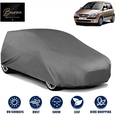 BOWRAIN Car Cover For Hyundai Getz (Without Mirror Pockets)(Grey)