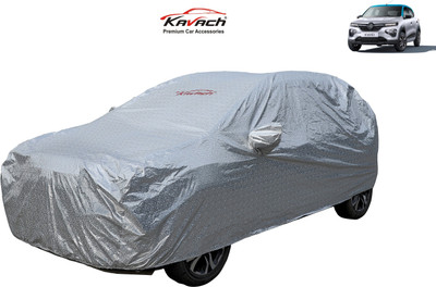 Kavach Car Cover For Renault Kwid (With Mirror Pockets)(Silver)