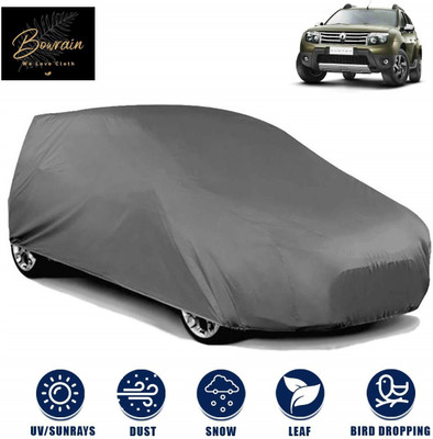 BOWRAIN Car Cover For Renault Duster (Without Mirror Pockets)(Grey)