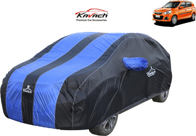 Kavach Car Cover For Maruti Suzuki Alto K10 (With Mirror Pockets)(Blue, Black, For 2010 Models)