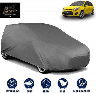 BOWRAIN Car Cover For Ford Figo (Without Mirror Pockets)(Grey)