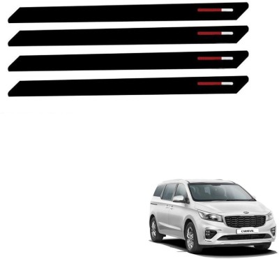 AuTO ADDiCT Stainless Steel, Plastic Car Bumper Guard(Black, Red, Pack of 4, Volkswagen, Vento)