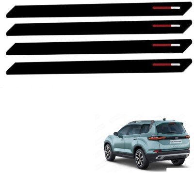 AuTO ADDiCT Stainless Steel, Plastic Car Bumper Guard(Black, Red, Pack of 4, Volvo, V60)