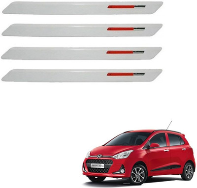 AuTO ADDiCT Stainless Steel, Plastic Car Bumper Guard(White, Red, Pack of 4, Hyundai, E280 Cdi)