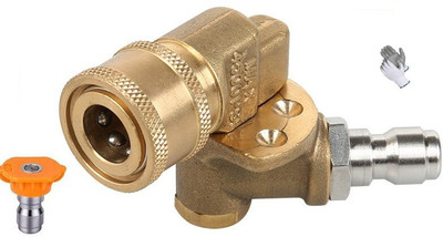 HU CREATIONS DIGICOP Coupler for Pressure Washer Nozzle, Gutter Cleaner Attachment for Gutter Cleaning, 240 Degree, 4500 Psi, 1/4 Inch Quick High Pressure Spray Tip Pressure Washer Spray Gun Spray Gun HU CREATIONS DIGICOP Coupler for Pressure Washer Nozzle, Gutter Cleaner Attachment for Gutter Cleaning, 240 Degree, 4500 Psi, 1/4 Inch Quick High Pressure Spray Tip Pressure Washer Spray Gun Spray Gun