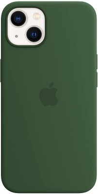 Elyon Design Back Cover for Apple iPhone 13(Green, Grip Case, Silicon, Pack of: 1)