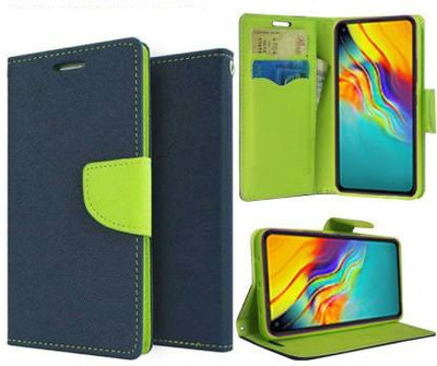 Carnage Flip Cover for Infinix Hot 9, Infinix Hot 9 Pro(Blue, Cases with Holder, Pack of: 1)