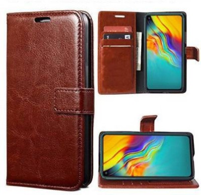 Carnage Wallet Case Cover for Infinix Hot 9, Infinix Hot 9 Pro(Brown, Cases with Holder, Pack of: 1)