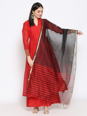 DUPATTA BAZAAR Silk Blend Striped Women Dupatta