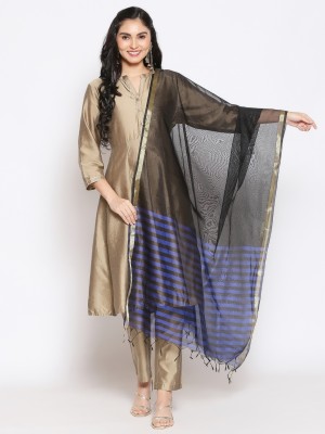 DUPATTA BAZAAR Silk Blend Striped Women Dupatta