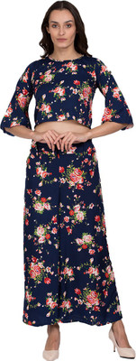 Pavika Women Crop Top Palazzo Set