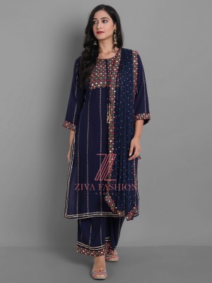 Zivaa Women Kurta Palazzo Set